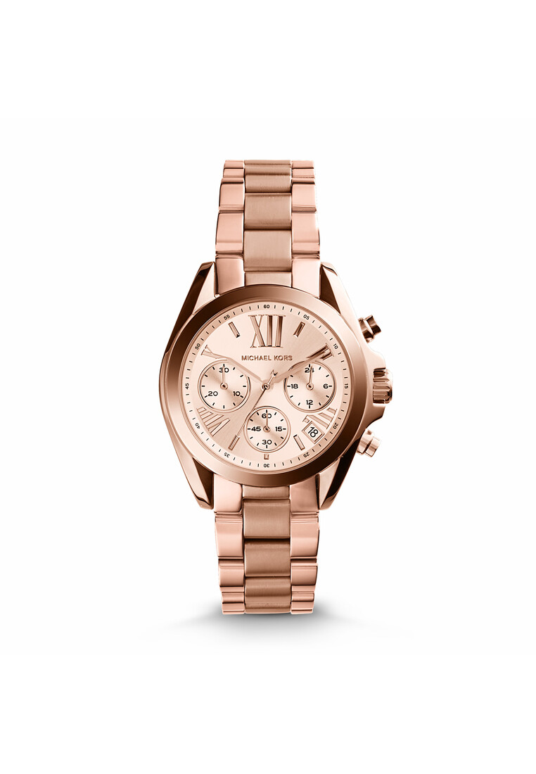 Michael Kors Bradshaw Chronograph Rose Gold Jam Wanita MK5799