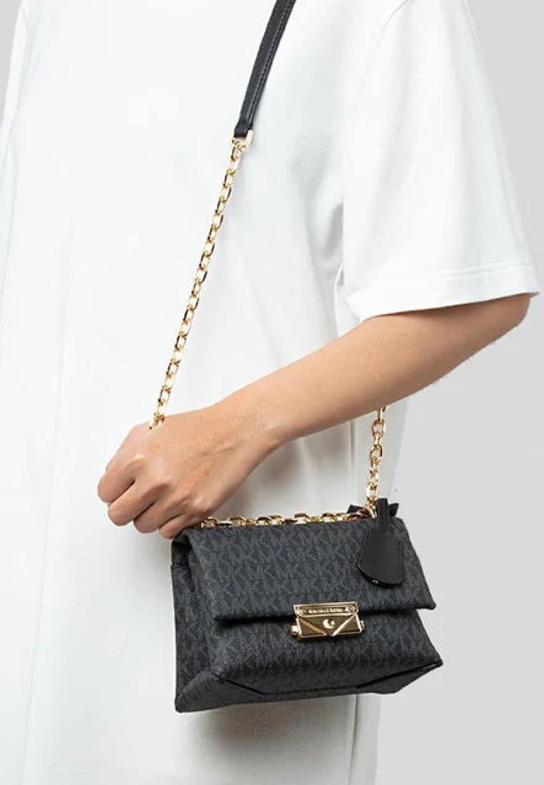 Michael Kors Cece Small Logo Shoulder Bag Black