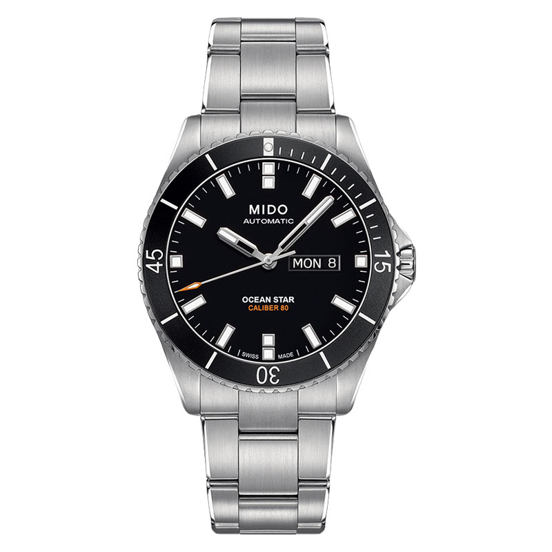 Mido Jam Tangan Pria MIDO Ocean Star M026.430.11.051.00 Caliber 80 Automatic Black Dial Stainless St