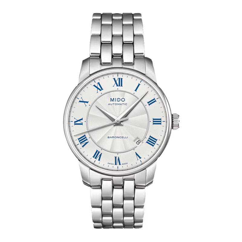 Mido Jam Tangan Wanita MIDO Baroncelli M8600.4.21.1 Lady Automatic Silver Dial Stainless Steel Strap