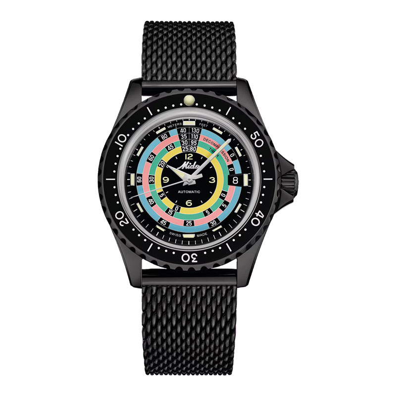 Mido Jam Tangan Pria MIDO Ocean Star M026.807.33.051.00 Decompression Timer 1961 Mesh Strap Limited 