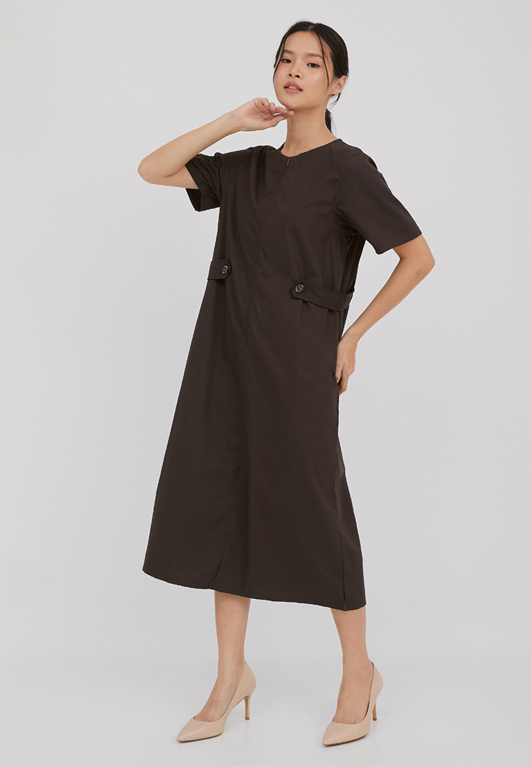 Mille Fleur Laurel Olive Dress