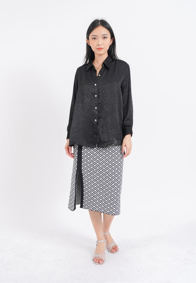 Mille Fleur Celine Shirt Black