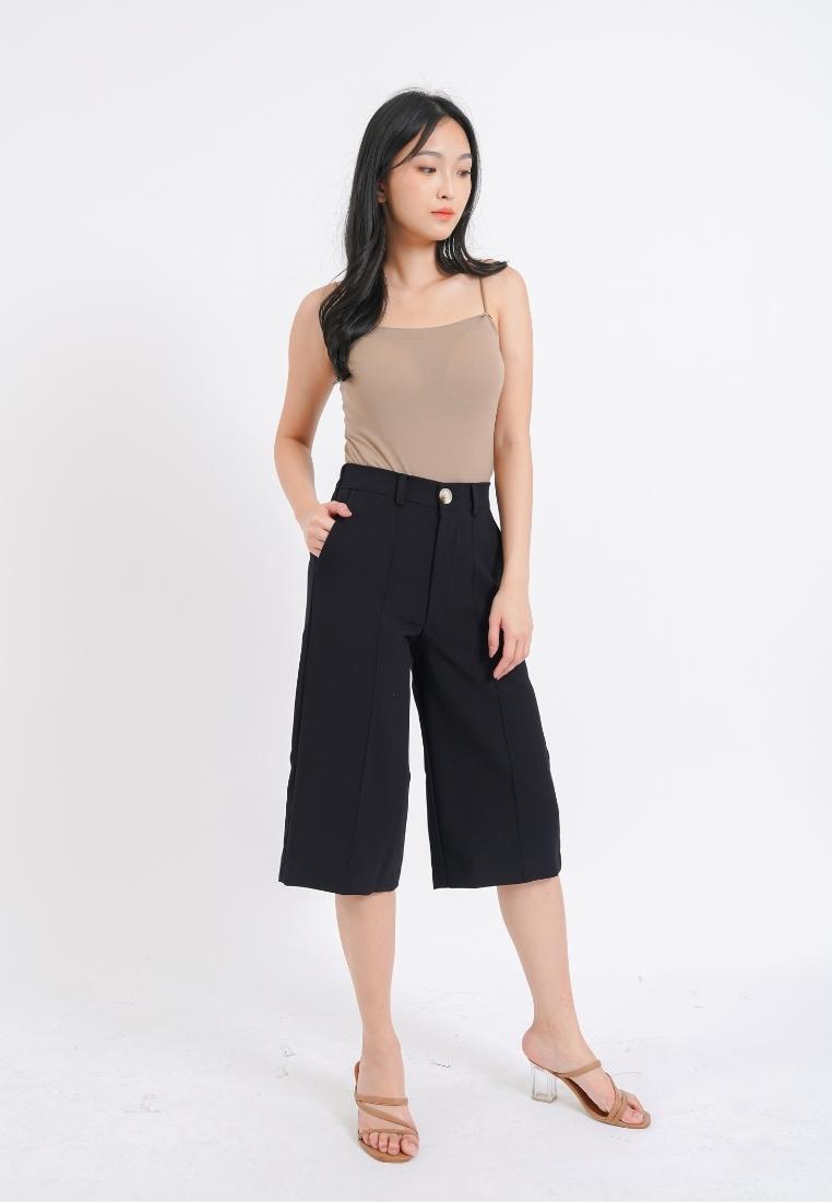 Mille Fleur Marche Cullote Pants Black