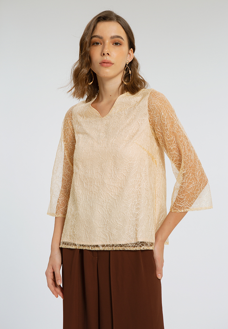 Minimal Plate Tunic Pale Sunset