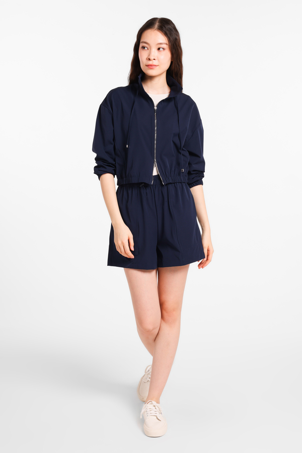MINIMAL - Miles Jacket - Cropped Relaxed - Navy Warna Navy Warna Navy