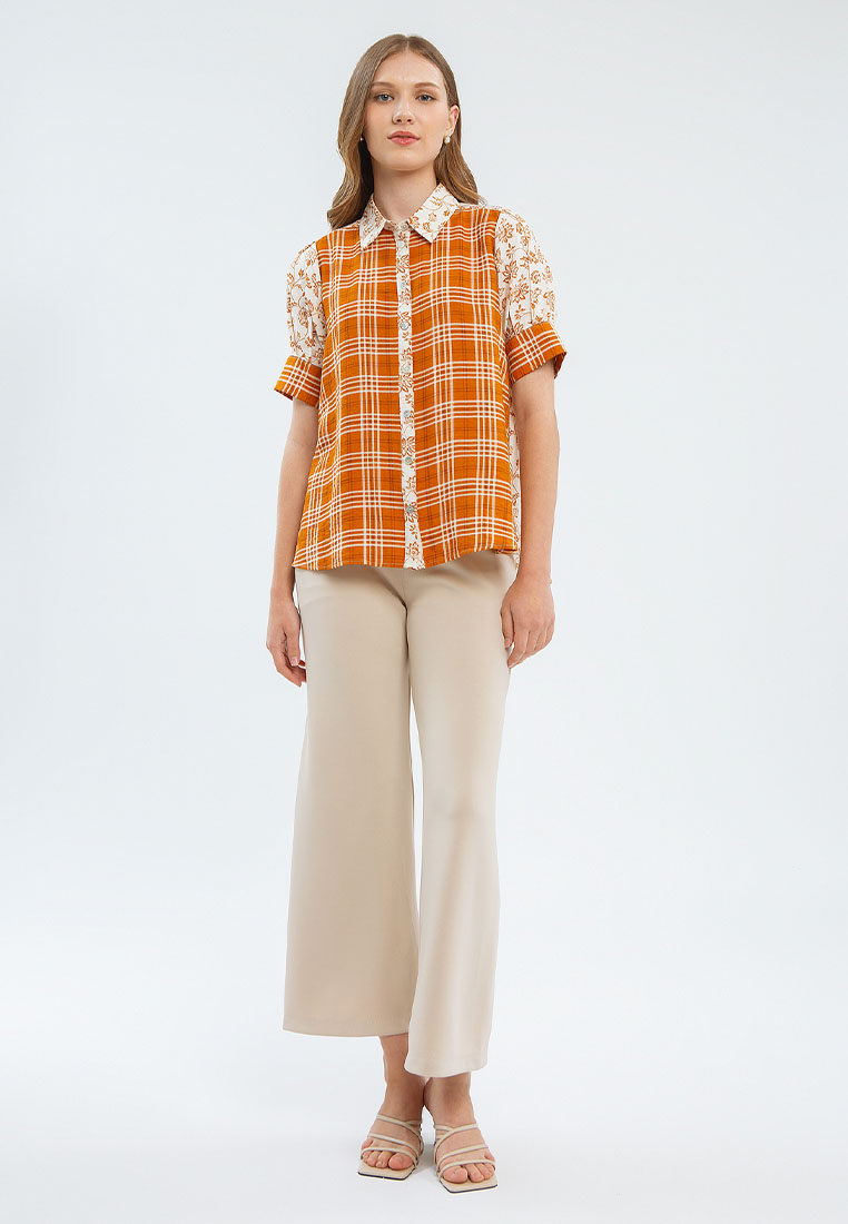 MINIMAL CANTIKA SHIRT ICE GINGER Warna ICE GINGER