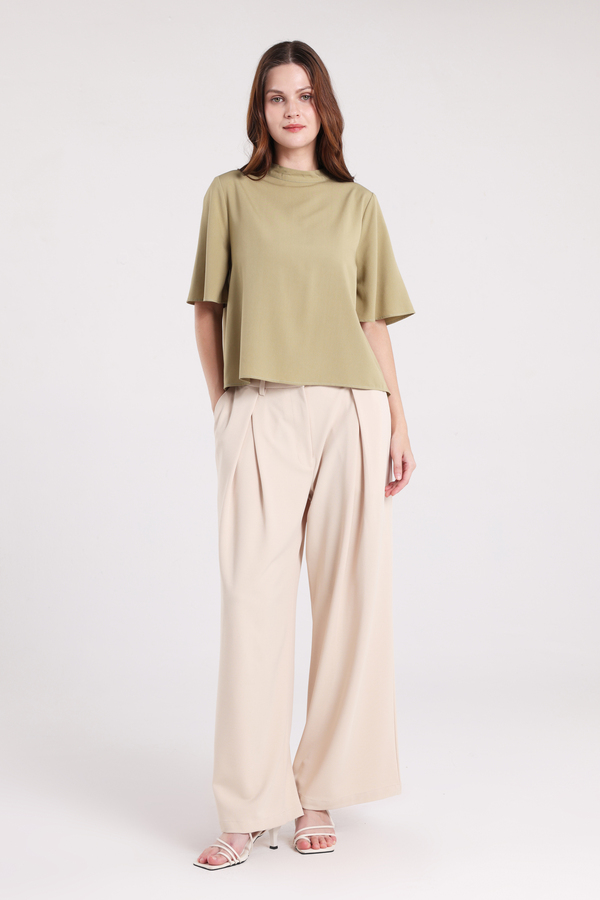 MINIMAL - Butterfly - Blus Lengan Butterfly - Green Colour Green