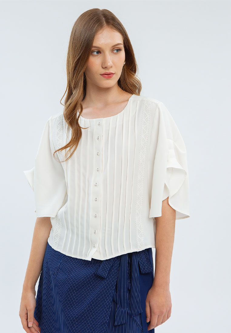 Minimal Clara Blouse Offwhite Colour Offwhite