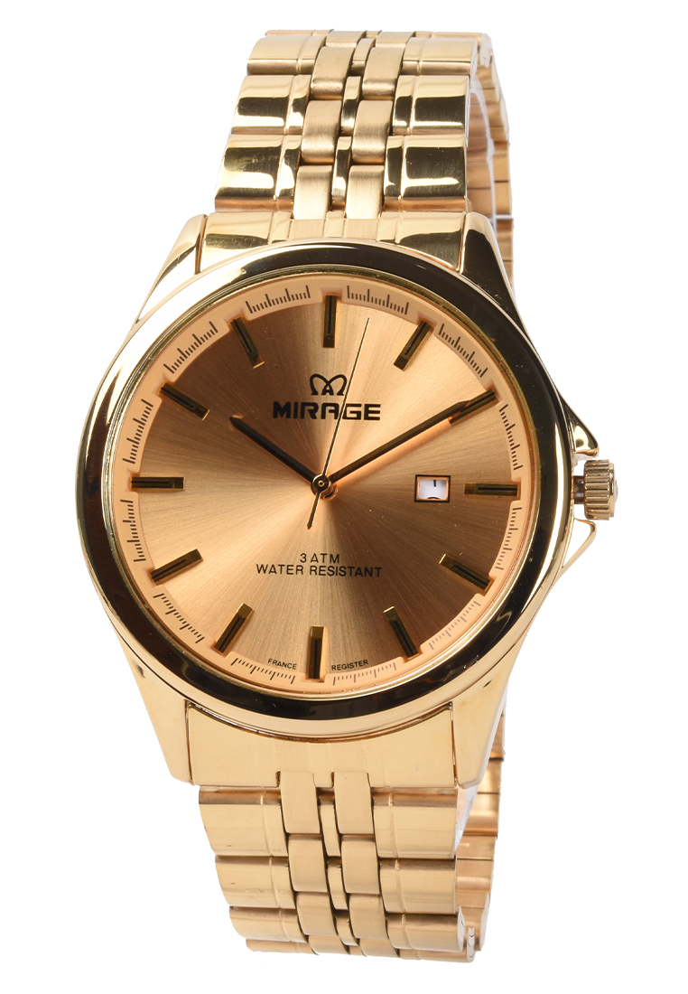 Mirage - Jam Tangan Pria - Gold - Stainless Steel - 8709M-C