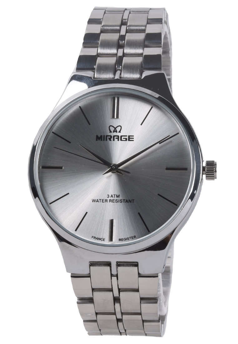 Mirage - Jam Tangan Pria - Silver - Stainless Steel Bracelet - 18602M-B