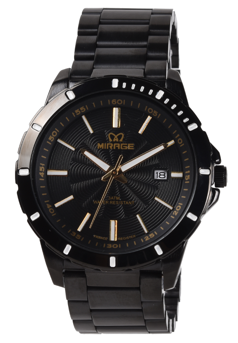 Mirage - Jam Tangan Pria - Black - Stainless Steel Bracelet - 8549M-C