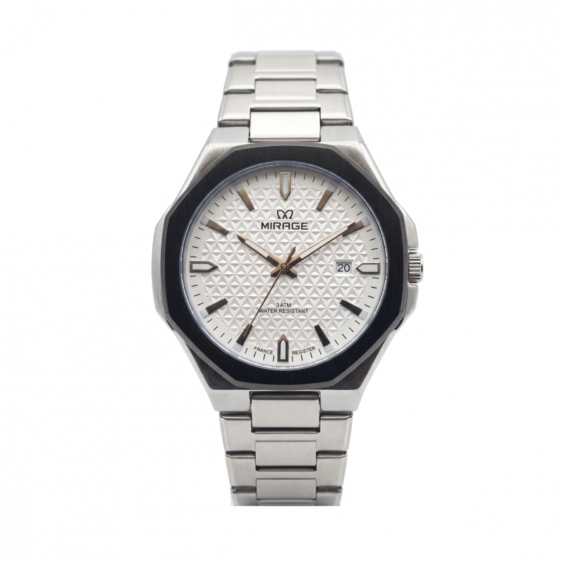 Mirage 8856 Silver White Black Ring Man MDBTBSL