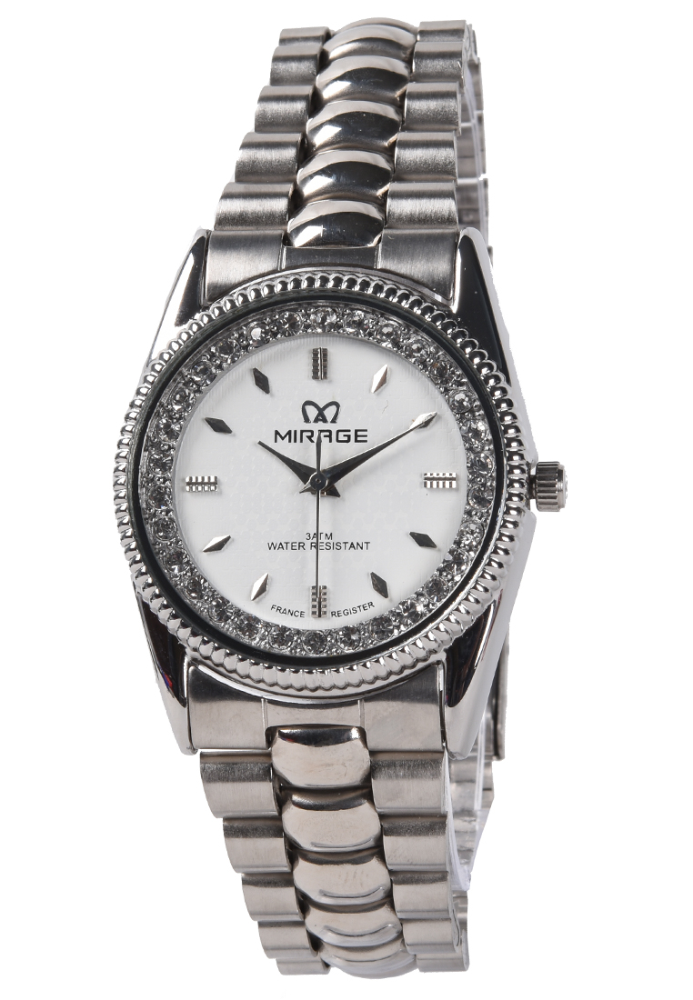 Mirage - Jam Tangan Pria - Silver - Stainless Steel Bracelet - 1579M-C