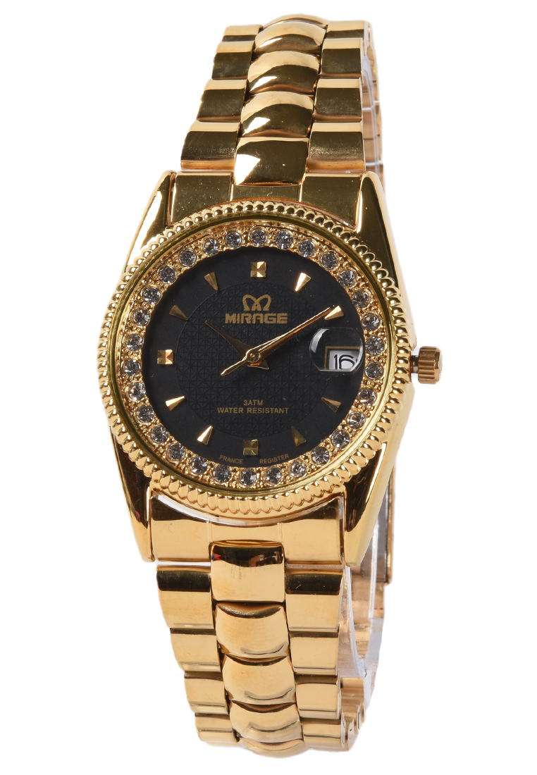 Mirage - Jam Tangan Pria - Gold - Stainless Steel Bracelet - 1579M-K