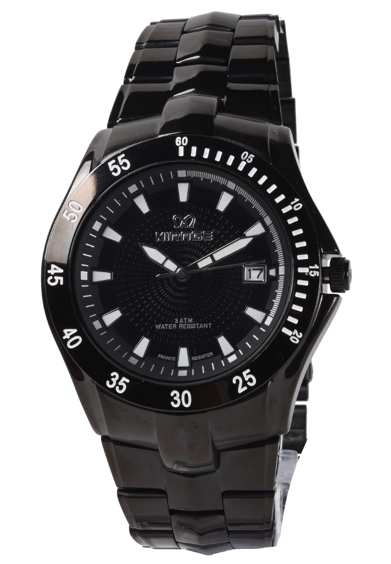 Mirage - Jam Tangan Pria - Black - Stainless Steel Bracelet - 7411M-A