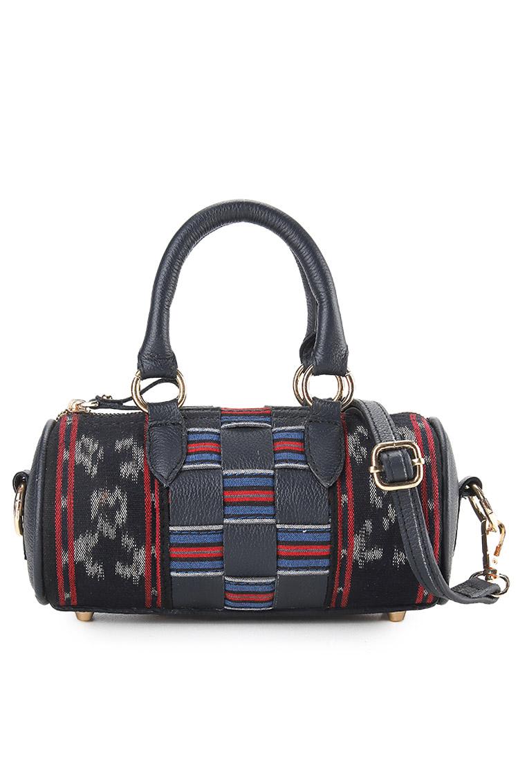 MITHLABS Savana Anyam - Tas Bulat Kulit Asli dengan Anyaman - Handmade Premium