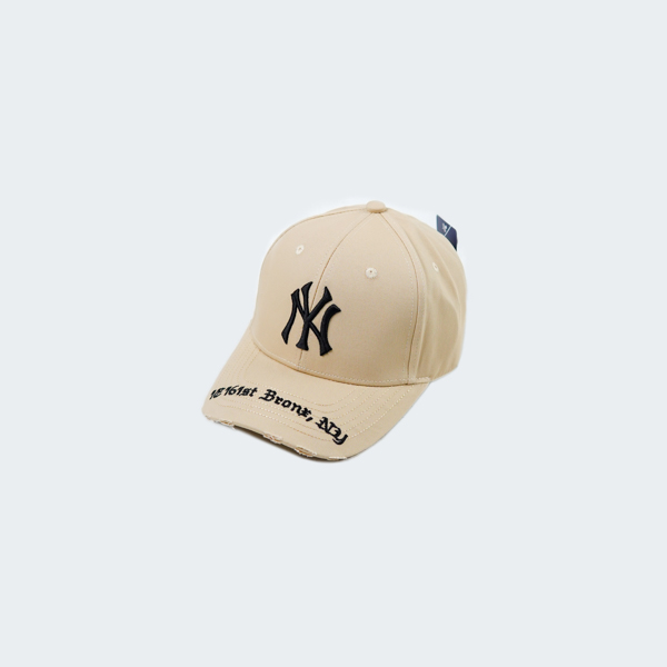 MLB Topi MLB NY BLACK GOTHIC ADDRESS BEIGE CAP 100% ORIGINAL