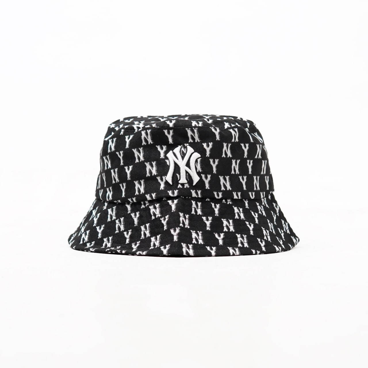 MLB Topi MLB NY MONOGRAM WHITE BLACK 2 BUCKET HAT 100% ORIGINAL