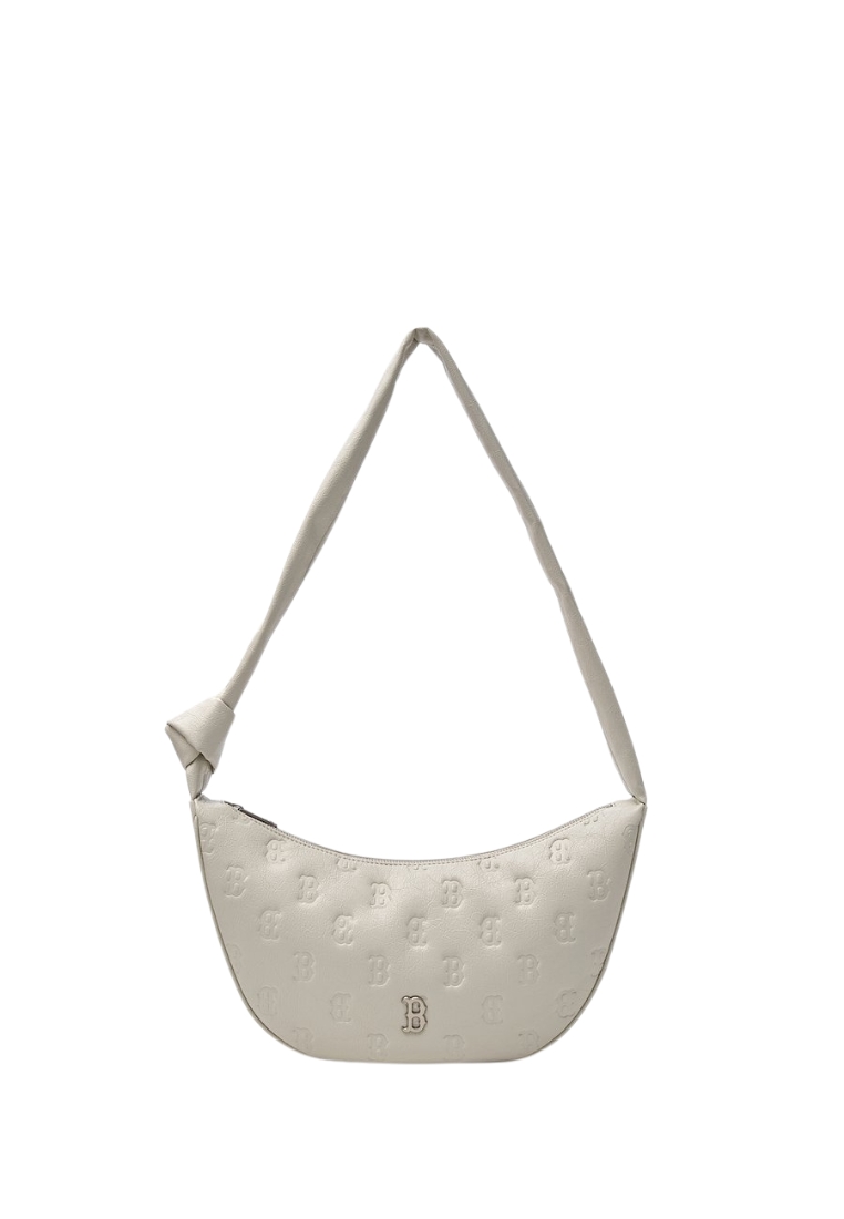 MLB Korea Classic Monogram Crack Embo Cross Bag - Boston White