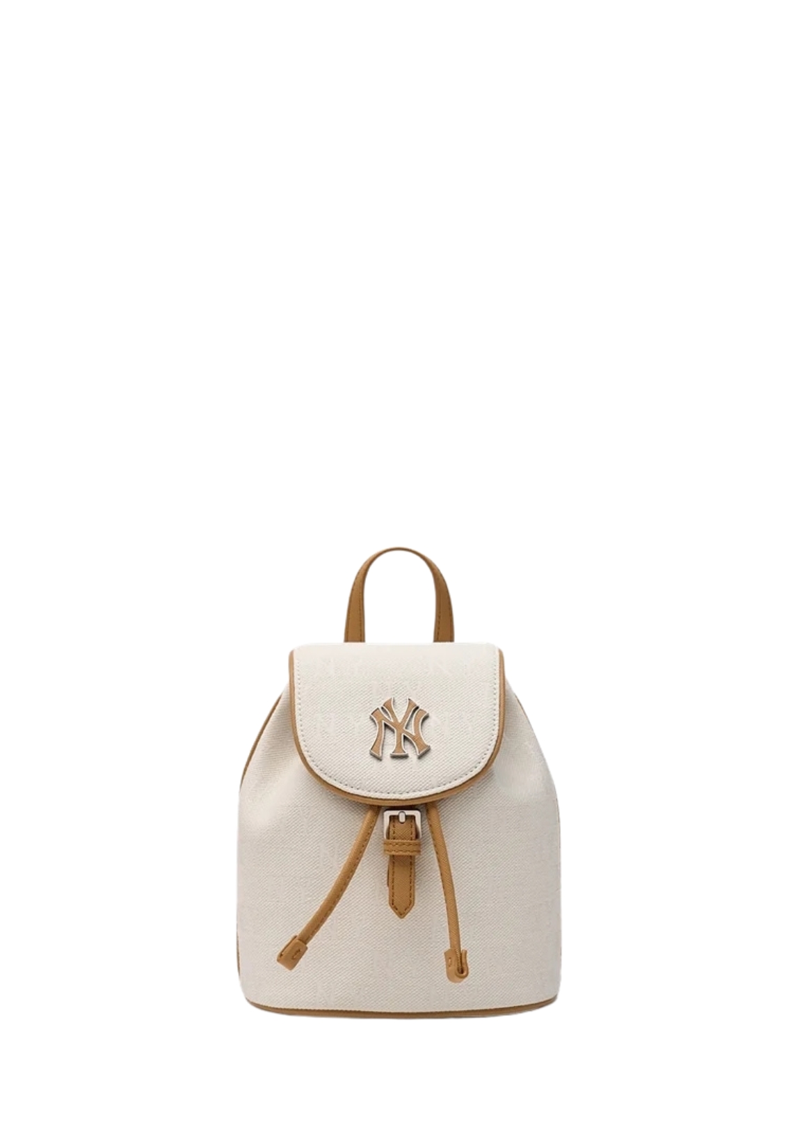 MLB Korea Classic Monogram Jacquard Mini Backpack - NY Cream