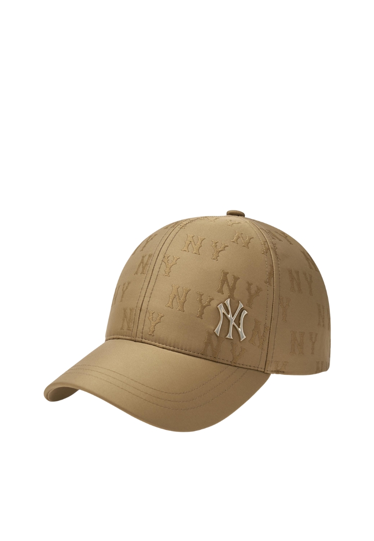 MLB Korea Classic Monogram Embo Cap - NY Beige