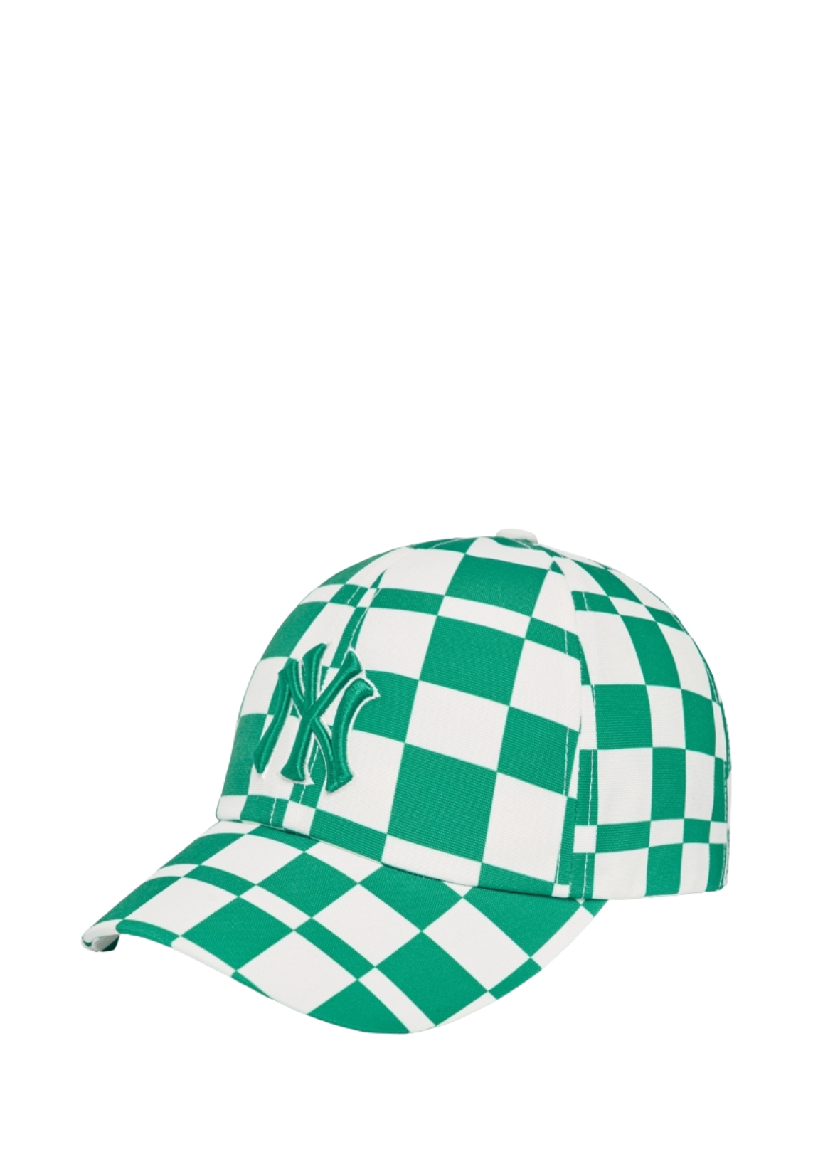 MLB Korea Checkerboard Unstructured Ball Cap - Green