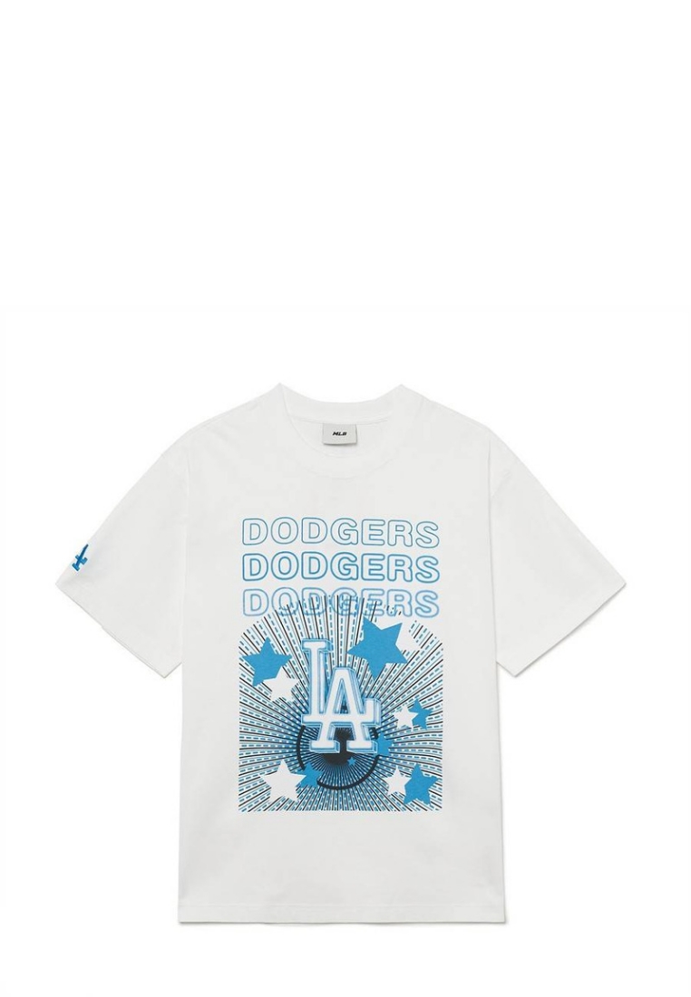 MLB Korea Neon Festa Over Fit Tshirt LA - White