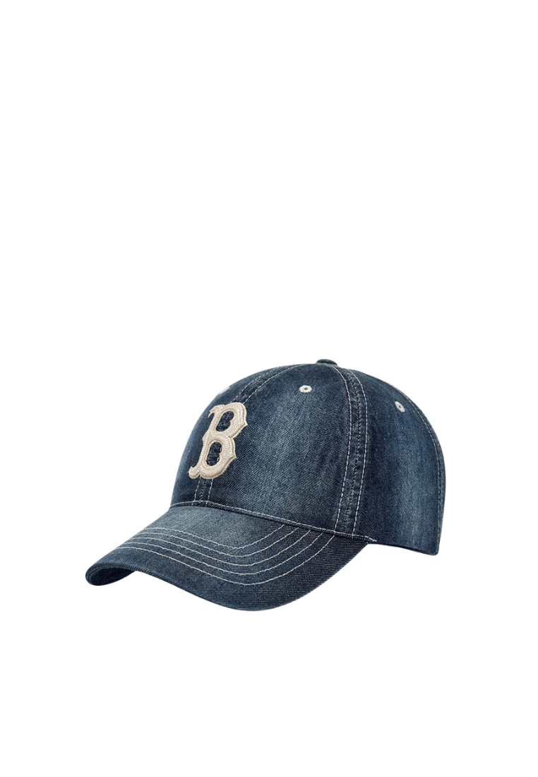 MLB Korea Basic Denim Unstructured Ball Cap - Boston Indigo