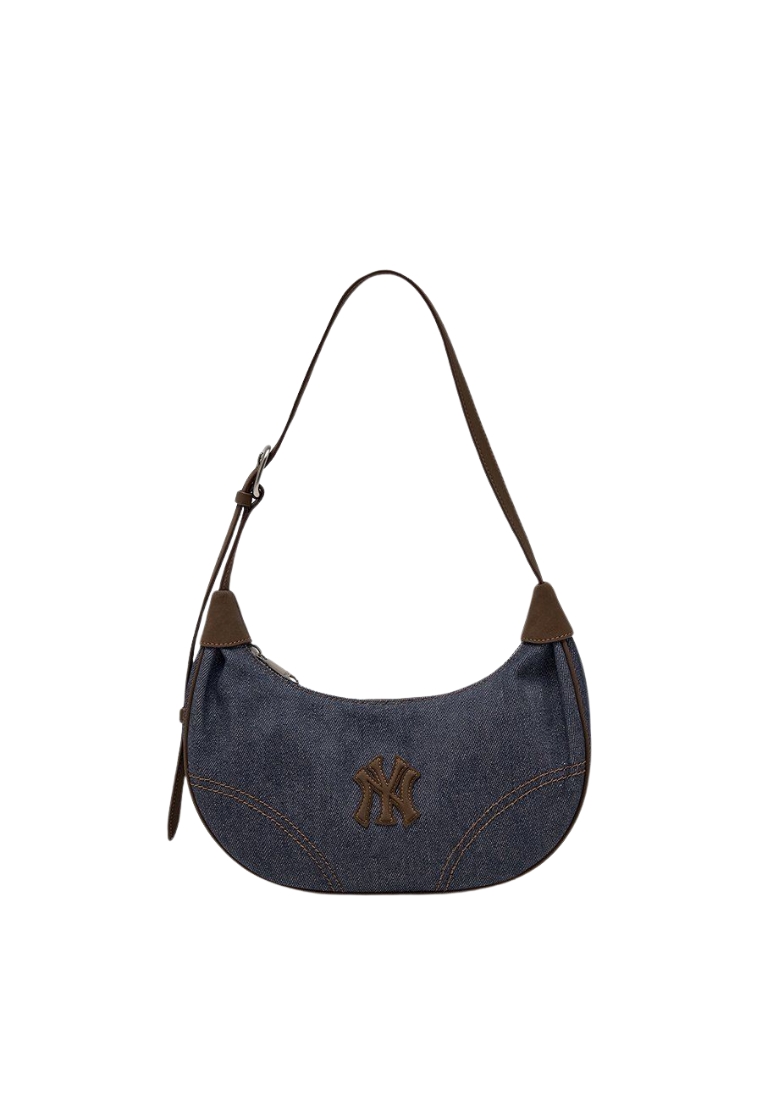 MLB Korea Denim Hobo Bag - NY Indigo