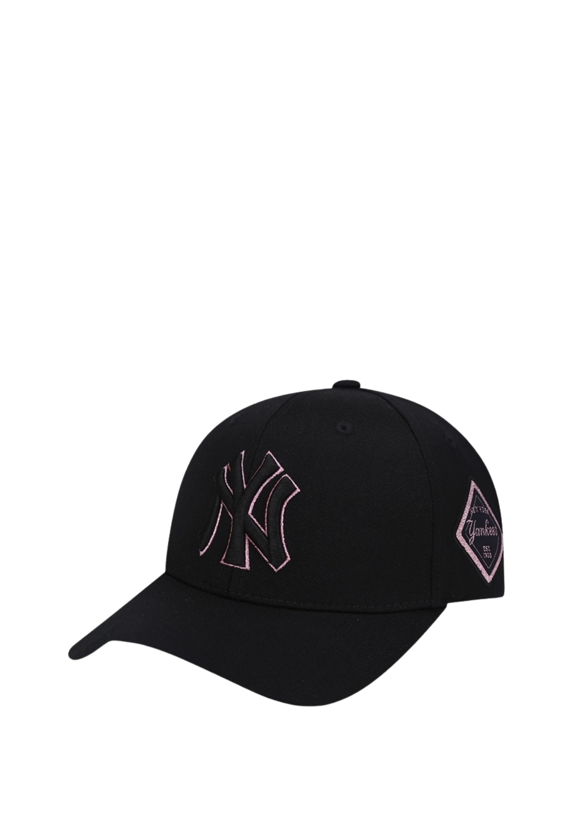 MLB Korea Stamp Ball Cap - NY Yankees Black Pink
