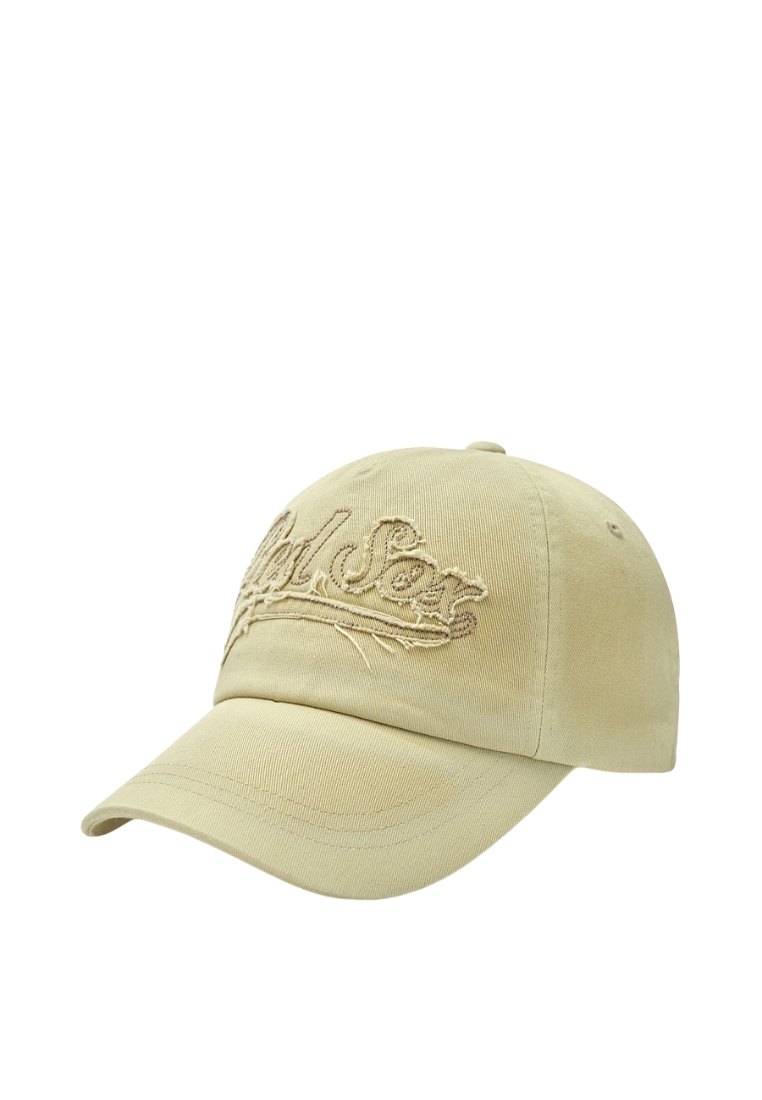 MLB Korea Varsity Vintage Washing Stitch Unstructured Ball Cap - Boston Sand