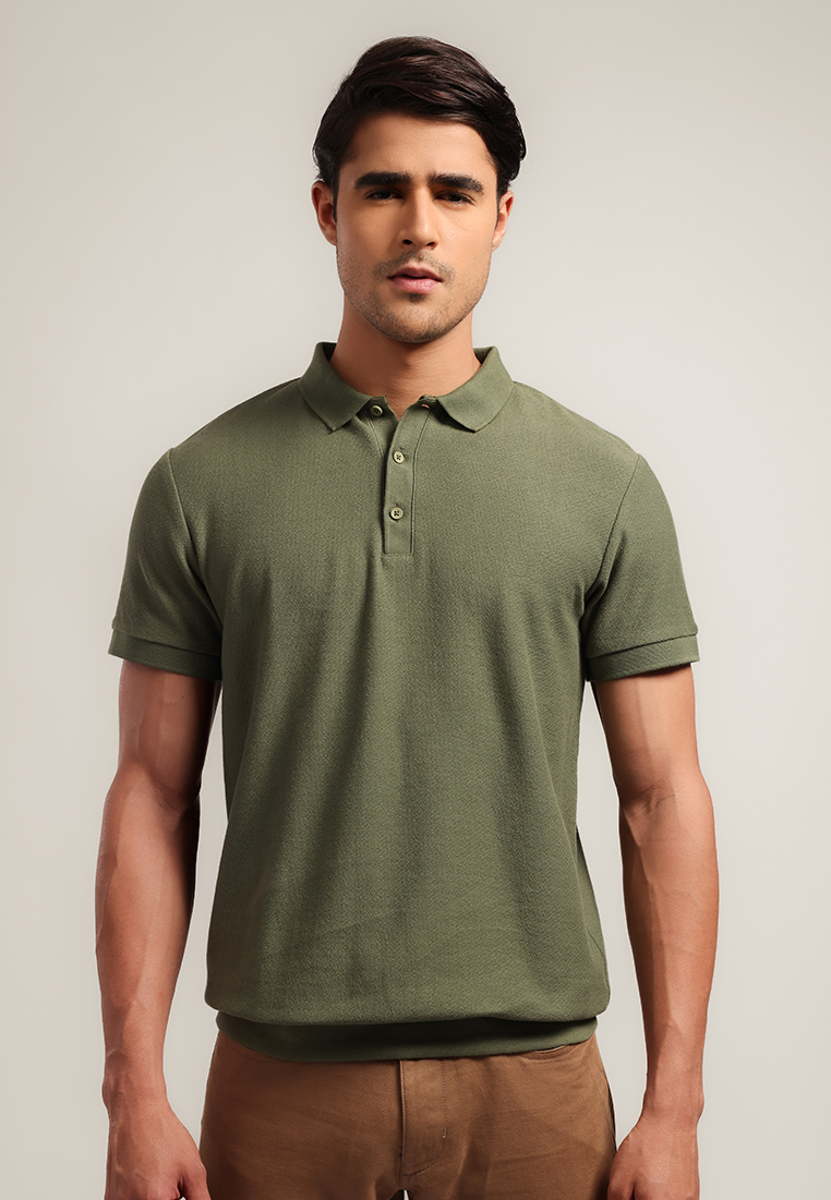 MOC - Kaos Polo Polos Pria Lengan Pendek Bentley - Green