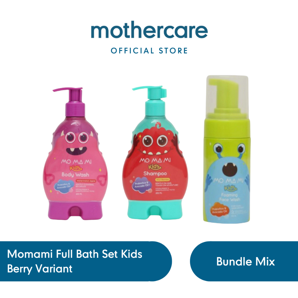 Momami Foaming Face Wash + Berry Variant - Sabun Muka Anak