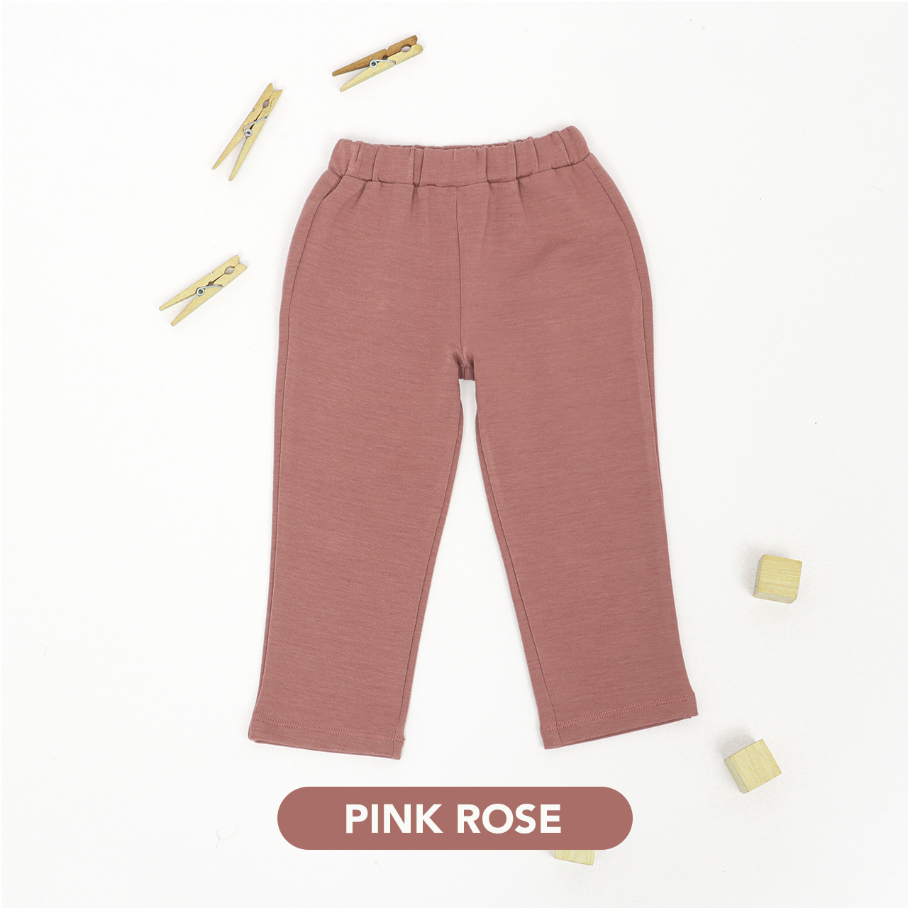 Mooi Heartmade Mooi Celana Panjang Anak Perempuan Abel Skinny Pants - Pink Rose