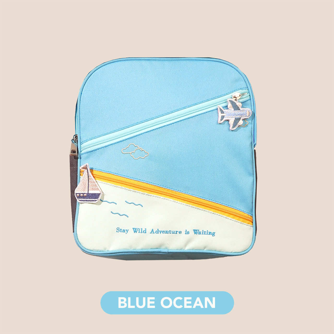Mooi Heartmade Mooi Tas Ransel Anak Ziggy Backpack - Blue Ocean