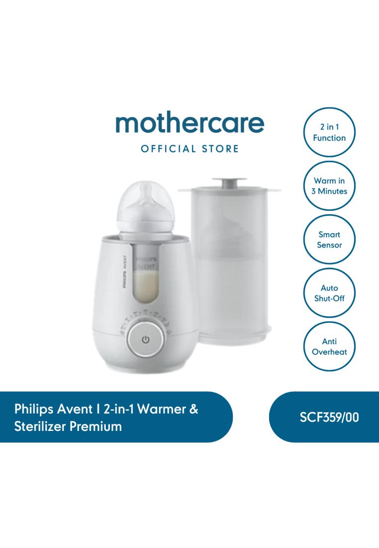 Mothercare Philips Avent I 2-in-1 Warmer & Sterilizer Premium I Hangatkan Susu & Sterilkan Botol dal