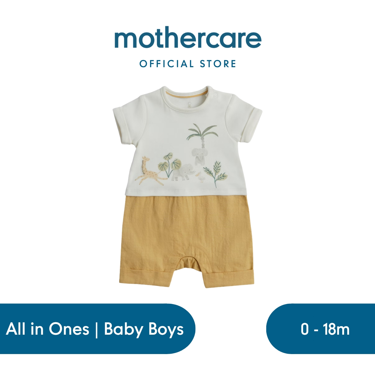 Mothercare Safari Romper - Terusan Bayi Laki-laki