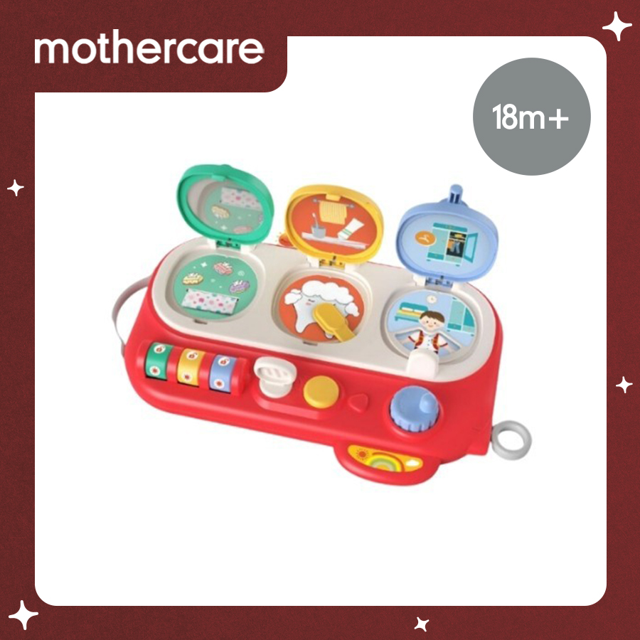Mothercare Huanger Puzzle Little Busy Board Toys - Kado Mainan Motorik Montessori Pretend Play Pop