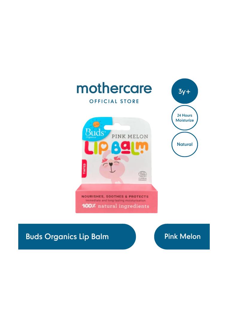 Mothercare Buds Organics Lip Balm Pink Melon - Pelembab Bibir Bayi