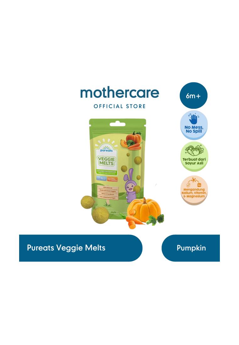Mothercare Pureats Veggie Melts Pumpkin - Snack Sayuran Lumer di Mulut Cemilan MPASI Sehat Alami Ana