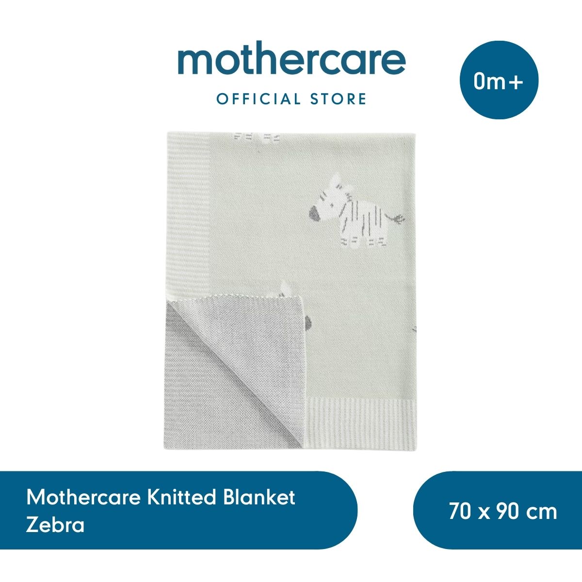 Mothercare Knitted Blanket Zebra - Selimut Rajutan Bayi