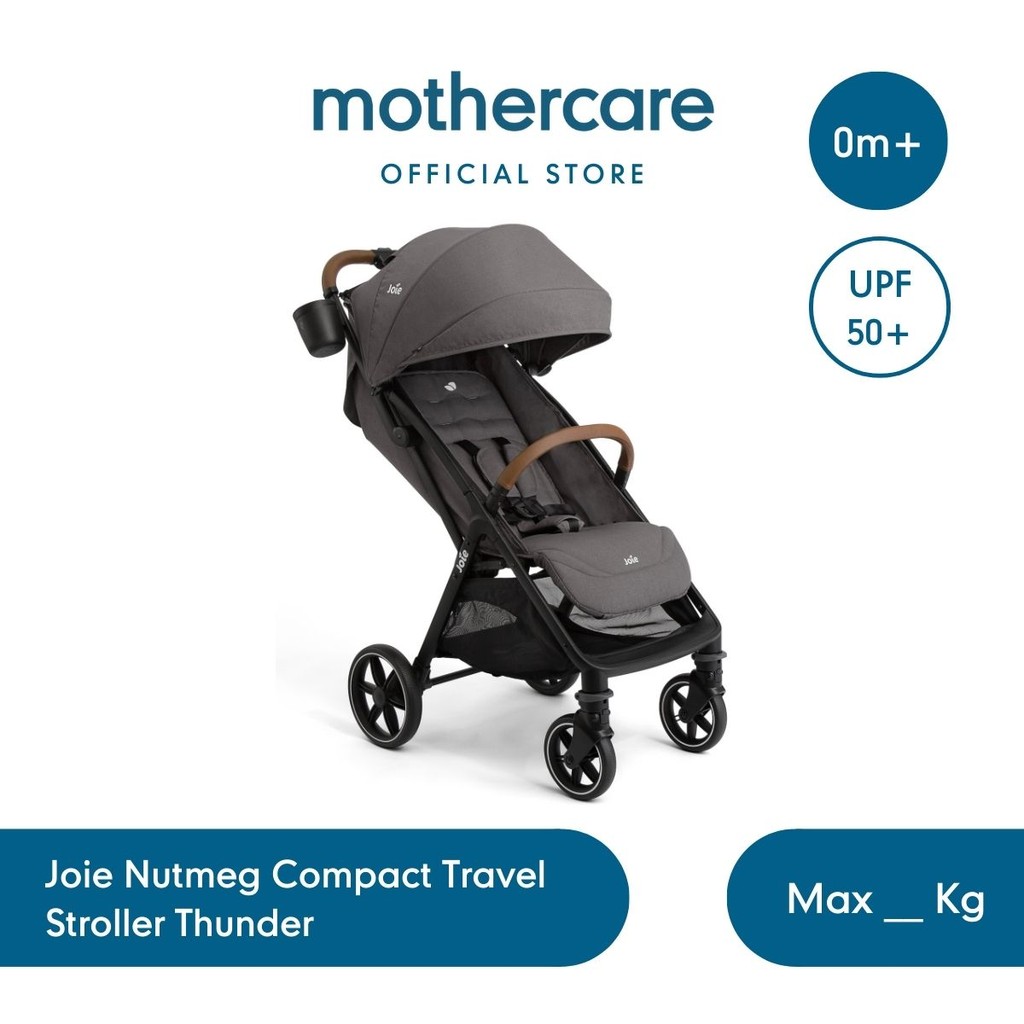 Mothercare Joie Nutmeg Compact Travel Stroller Thunder - Kereta Dorong Bayi