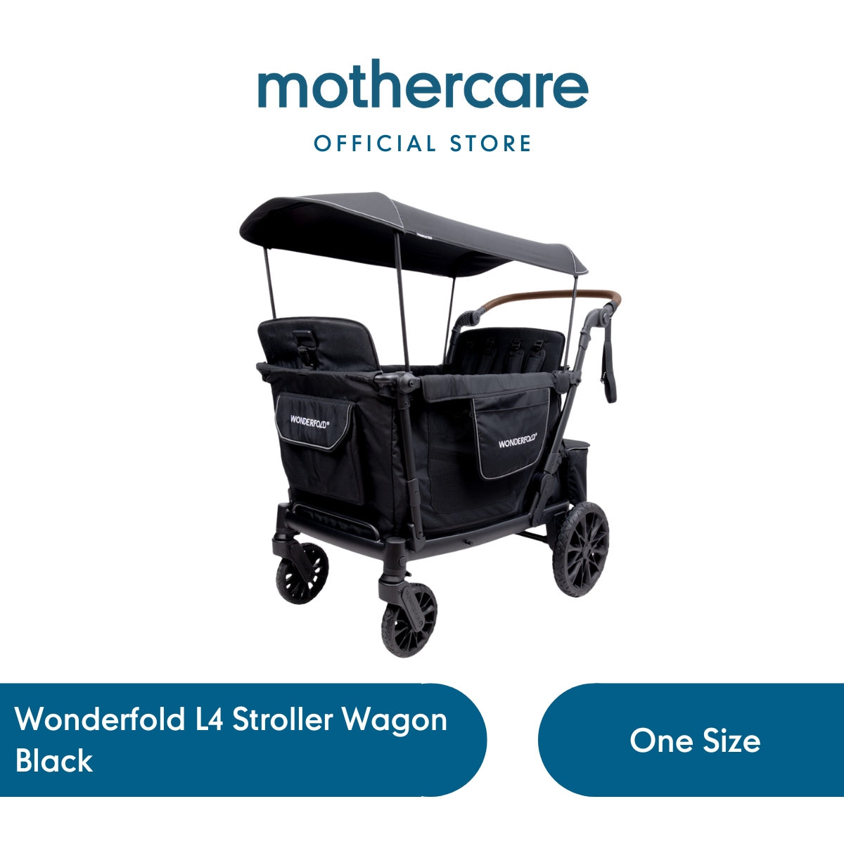 Mothercare Wonderfold L4 Stroller Wagon Black -  Stroller Bayi Balita Anak