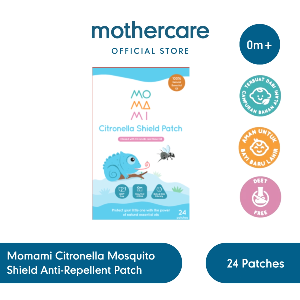 Mothercare Momami Citronella Mosquito Shield Anti-Repellent Patch - Sticker Anti Nyamuk Anak Bayi