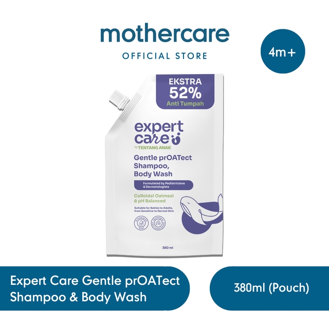 Mothercare Expert Care Gentle prOATect Shampoo & Body Wash Pouch 380ml - Sampo & Sabun Anak Bayi