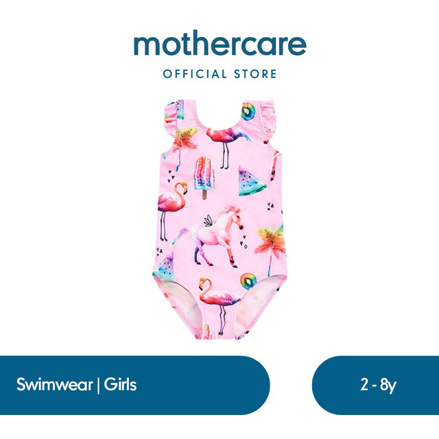Mothercare Pink Flamingo Swimsuit - Baju Renang Anak Perempuan (Pink)