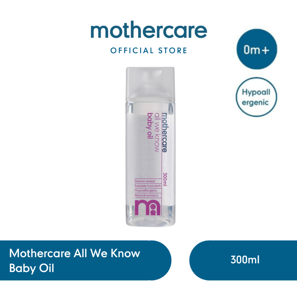 Mothercare [BELI BANYAK LEBIH HEMAT] Mothercare All We Know After Bath Care Baby Oil - Bedak Cair & 