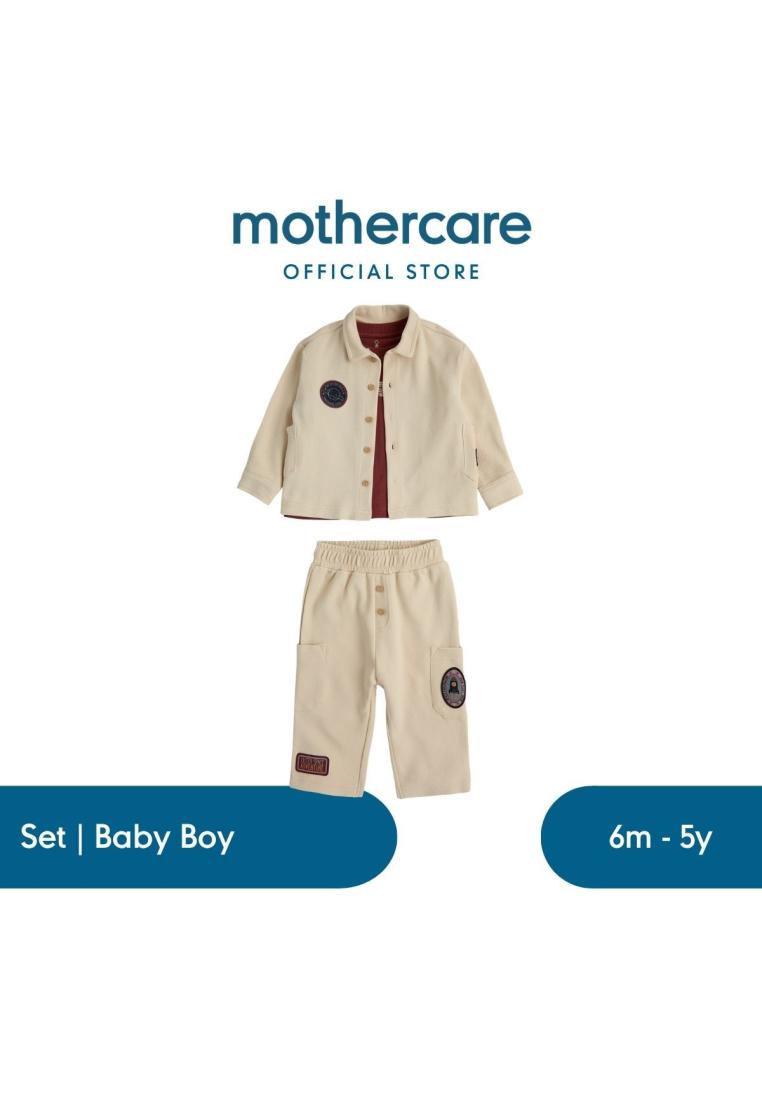 Mothercare 3-Piece Outfit - Set Baju Bayi Laki-laki (Krem)