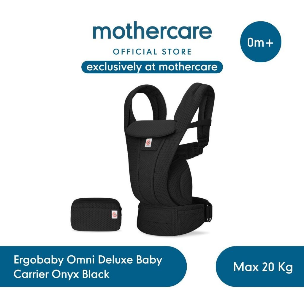 Mothercare Ergobaby Omni Deluxe Baby Carrier Onyx Black - Gendongan Bayi
